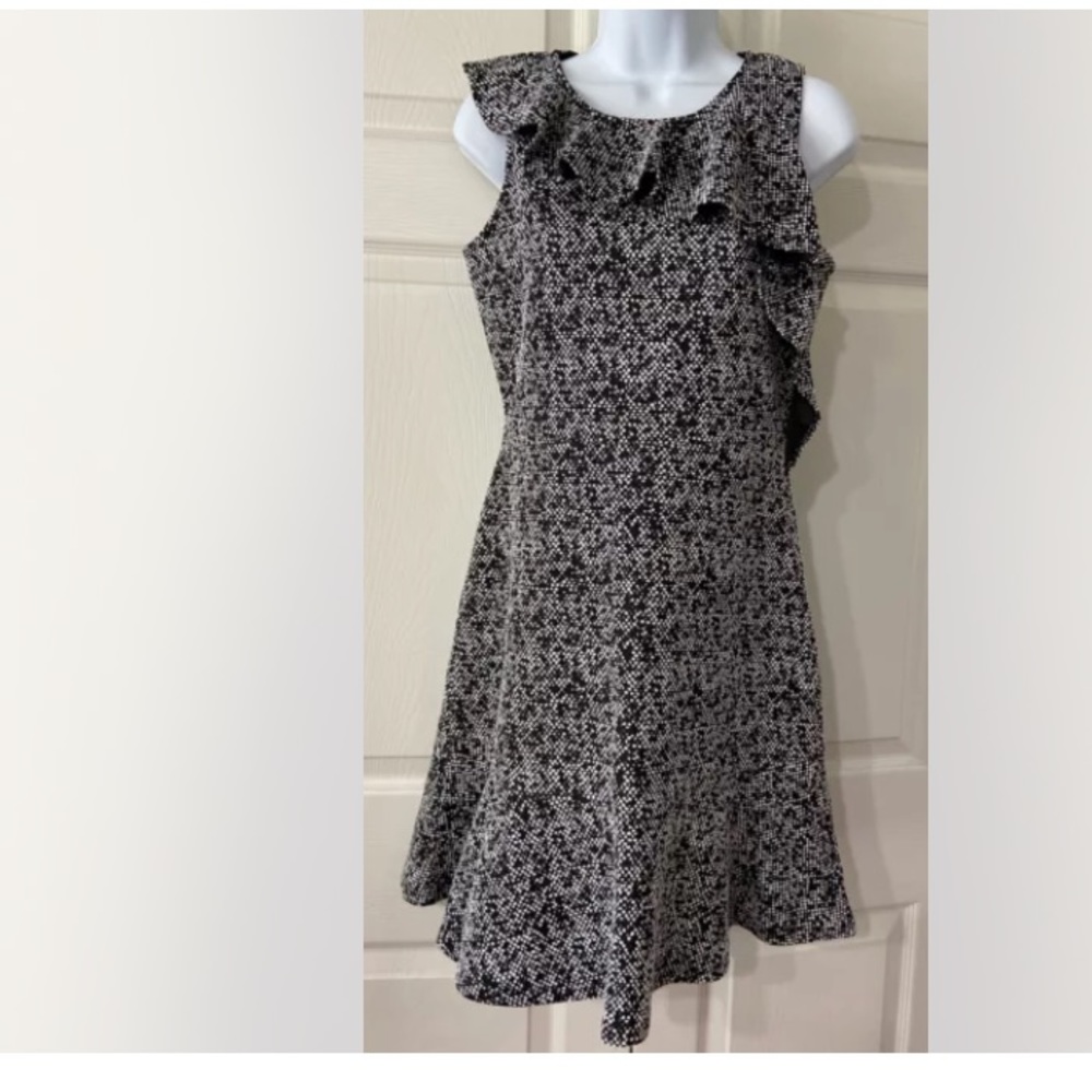NWT Michael Kors Tweed Jacquard Ruffled Dress